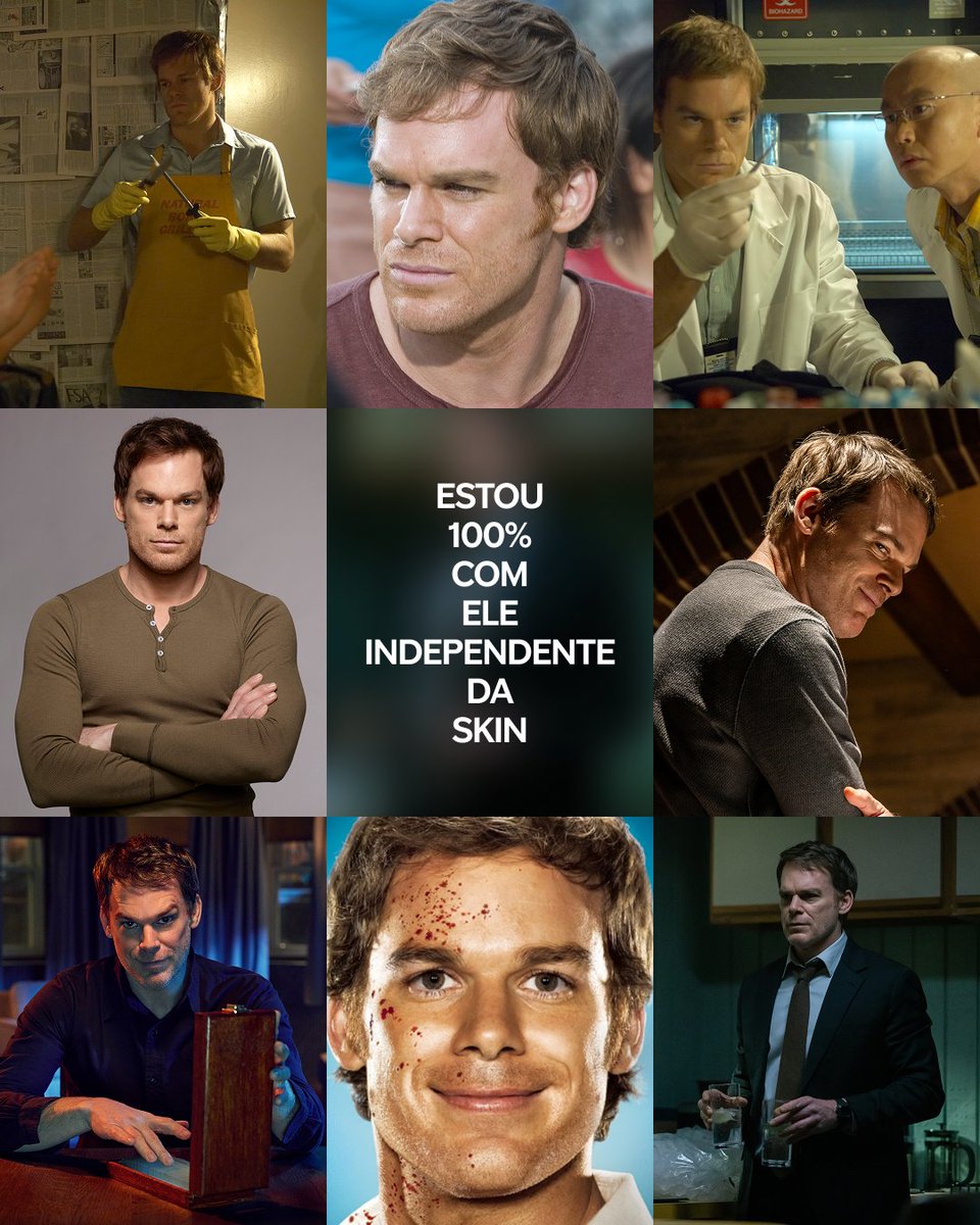 paramountplusbr's tweet image. é o melhor personagem do mundo em qualquer skin #dexter