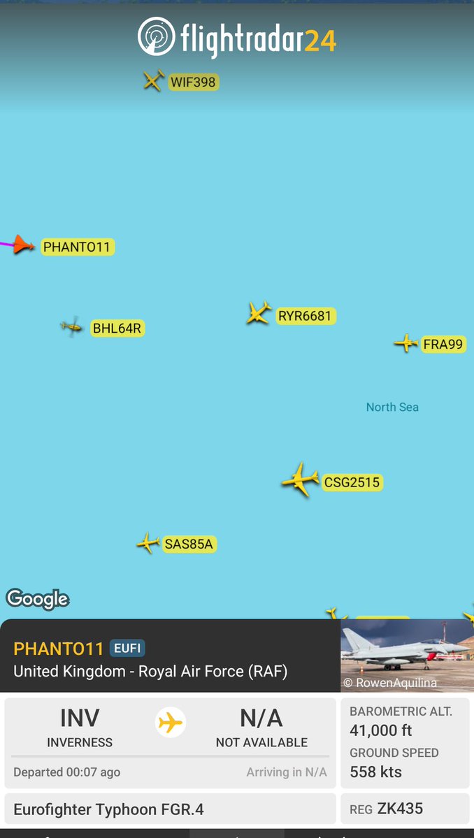78SqnSwanwick's tweet image. This evening, we took part in a practice QRA scramble with a Typhoon from @RAFLossiemouth.
An FA-20 from Draken was used to simulate the intercept of an aircraft unresponsive to ATC.
Regular training ensures our controllers maintain the highest standards.
#WhatWeDo #WeEnable