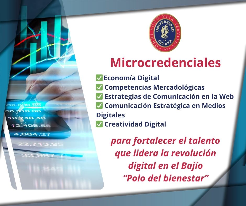 La Universidad de Celaya lanza microcredenciales especializadas en comunicación y marketing digital para fortalecer el talento que lidera la revolución digital del Bajío, consolidando a Celaya como Polo del Bienestar.
Diseñadas para impulsar la Industria Naranja, profesionalizar