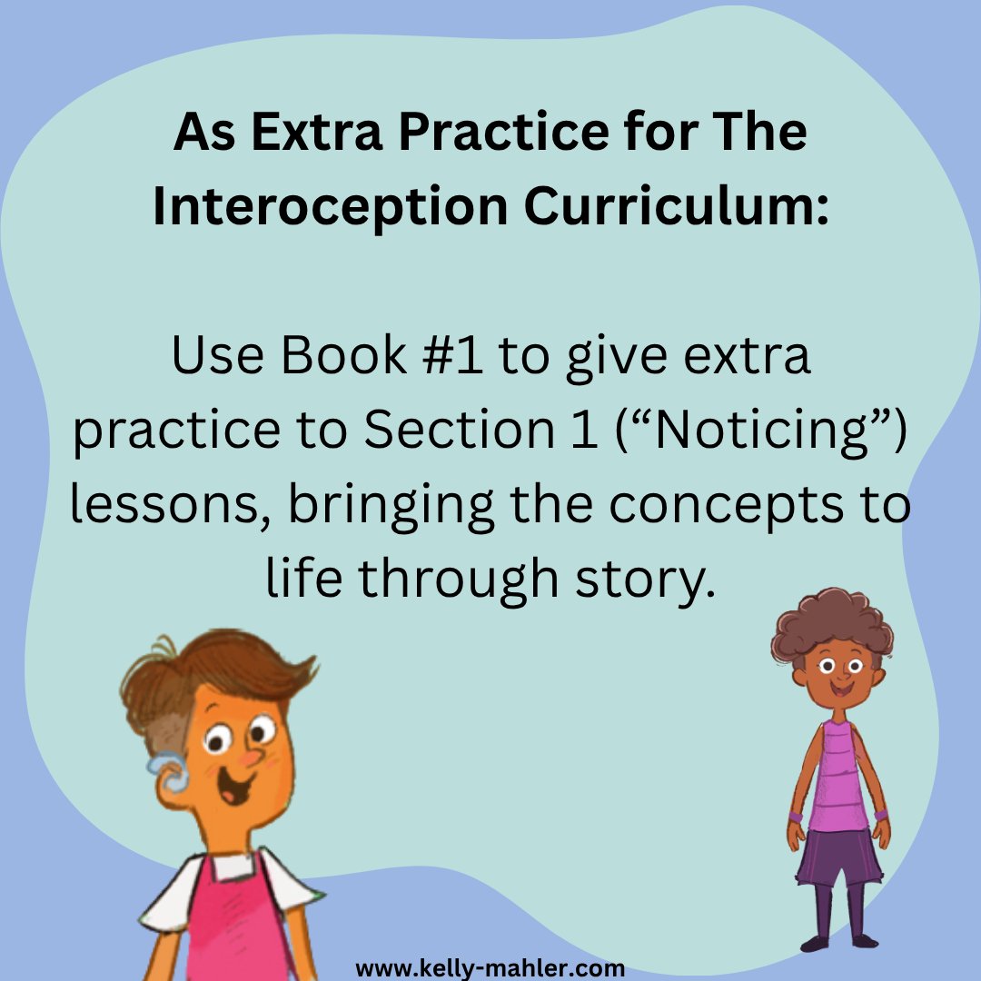 kmahlerkmahler's tweet image. Explore Noticing My Body Signals at kelly-mahler.com/product/notici…
#Interoception #OccupationalTherapy #BodySignals #KidsBook

Image Description: Light blue and light green tiles. Slide 1: How OTPs can use “Noticing My Body Signals (book #1) A flexible, ready-to-use tool