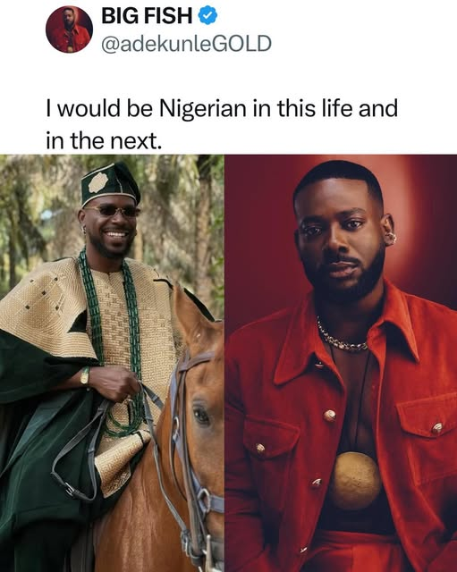 yabaleftonline's tweet photo. I would be Nigerian in this life and in the next - Singer Adekunle Gold. https://t.co/hmf9i7PsI3