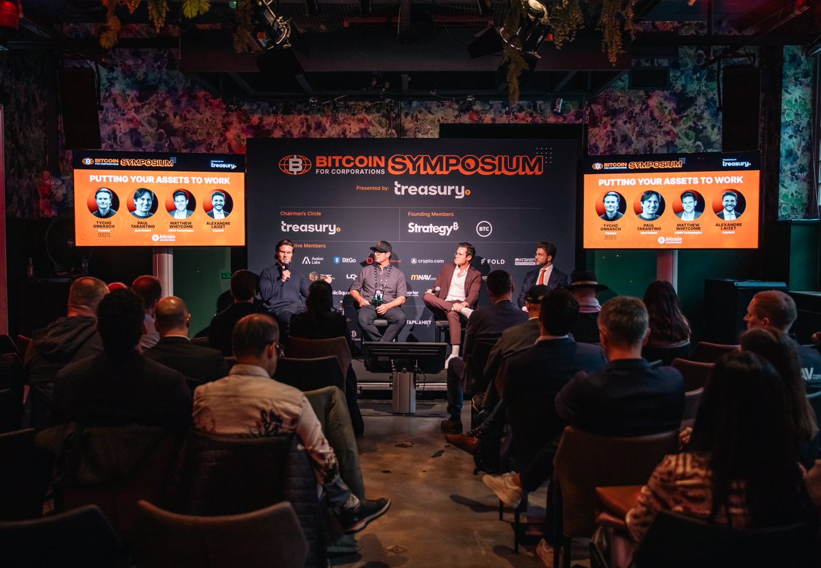 📷Scenes from The Amsterdam <a href="/BitcoinForCorps/">Bitcoin For Corporations</a> Symposium—Leaders from <a href="/Treasury_BTC/">Treasury</a>, <a href="/ByteFederal/">Byte Federal</a>, <a href="/LQWDTech/">LQWD Technologies Corp. (TSXV: LQWD|OTCQB: LQWDF)</a>, and <a href="/_ALCPB/">Capital B</a> discuss putting your balance sheet to work to drive strategic growth and operational advantage w/ Bitcoin.