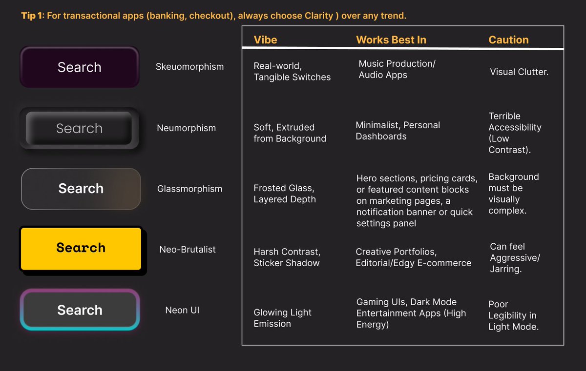 Sreya_des9's tweet photo. DAY 1/ 30: Choosing a button isn’t just about aesthetic but mainly about CONTEXT and ACCESSIBILITY.
#UIDesign  #Figma #Accessibility https://t.co/GR3X1qY0Ur