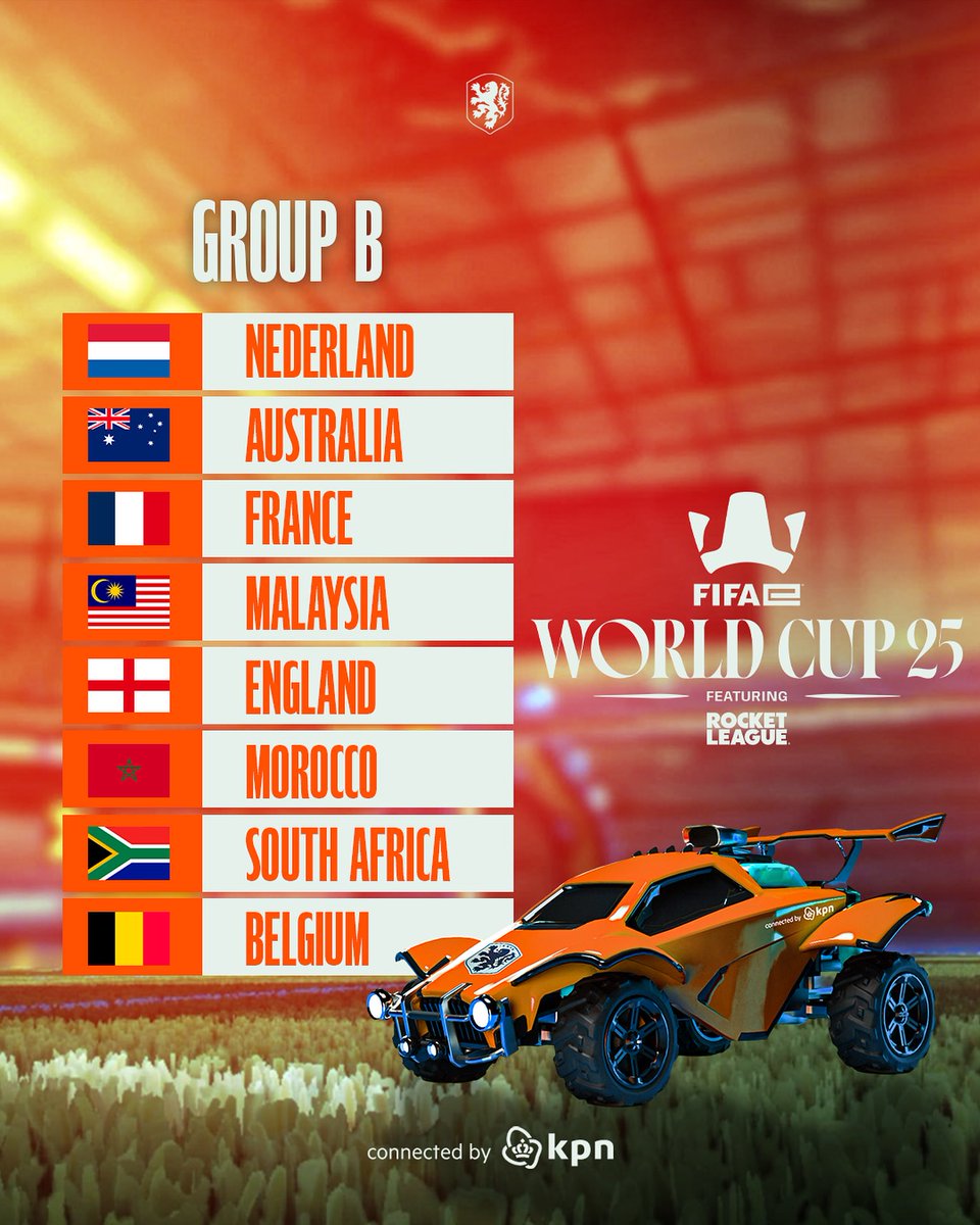 The draw for the <a href="/FIFAe/">FIFAe</a> World Cup 25 featuring <a href="/RocketLeague/">Rocket League</a> is here! 🎮

📅15-19 Dec 2025

Time for our coach <a href="/ViolentPandaRL/">ViolentPanda</a> to lock in with <a href="/OalyRL/">NiP Oaly</a> <a href="/Mikeboy_RL/">Mikeboy</a> <a href="/Joreuz/">NIP Joreuz</a> <a href="/OscillonRL/">Oscillon</a> 

#ConnectedByKPN #FeWC #RocketLeague