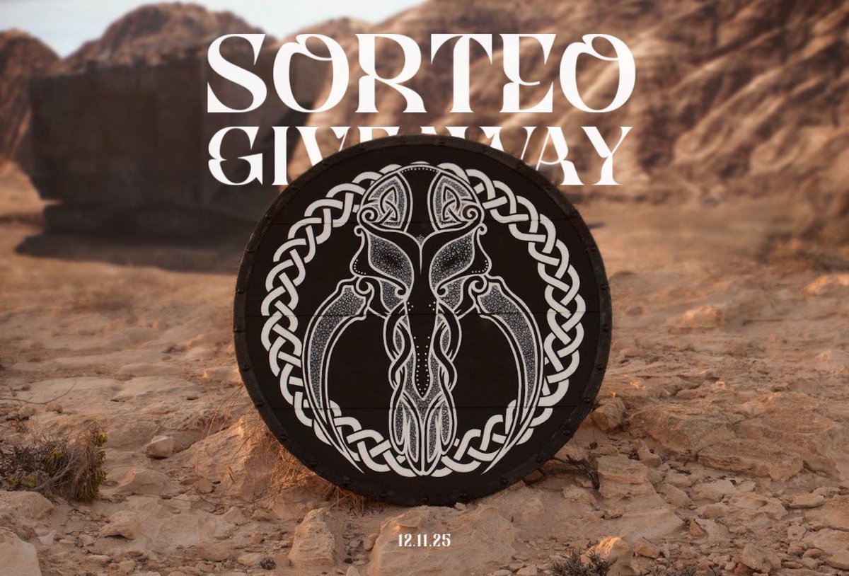 🎁¡SORTEO!🎁
Escudo de 60cm de diámetro personalizado por el ganador/a

Para participar:
1️⃣Sígueme
2️⃣RT  
3️⃣Menciona a tu compañero/a de batalla (cada mención = participación extra)
También puedes participar desde mi cuenta de IG @/evadraconis
🗓️Hasta 19/11 a las 21:00h
Suerte🤍