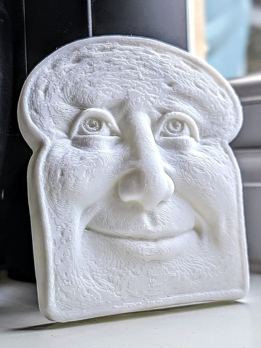 Wife: "So what have you been doing with your free time today then?"
Me: "Printing toast."
Wife: "Oh, right. Surely you could have been more produc.."
Me: "PRINTING. TOAST."
