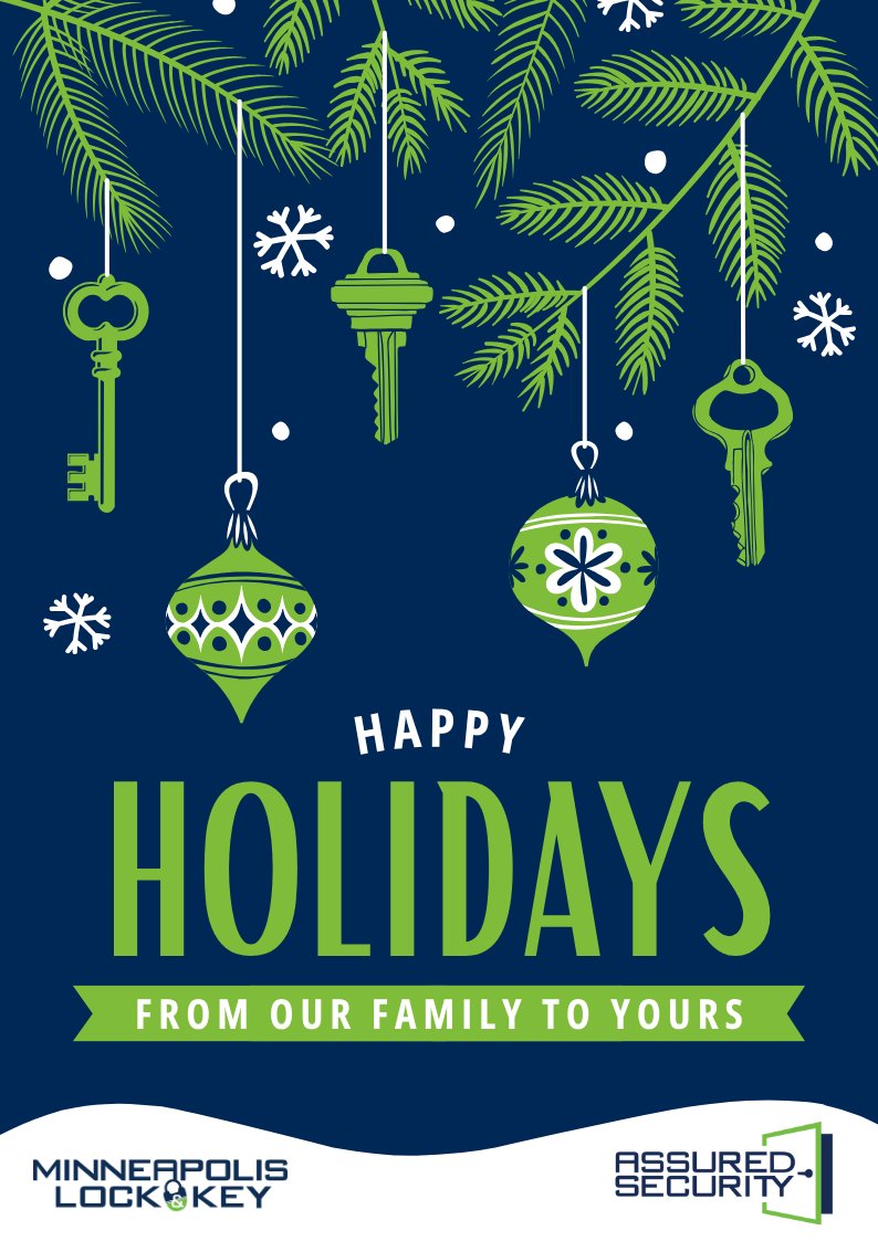 BLMSecurity's tweet image. Happy Holidays from our family to yours!
-
#assuredsecuritymn #happyholidays #holidayseason #onestopshop #peaceofmind