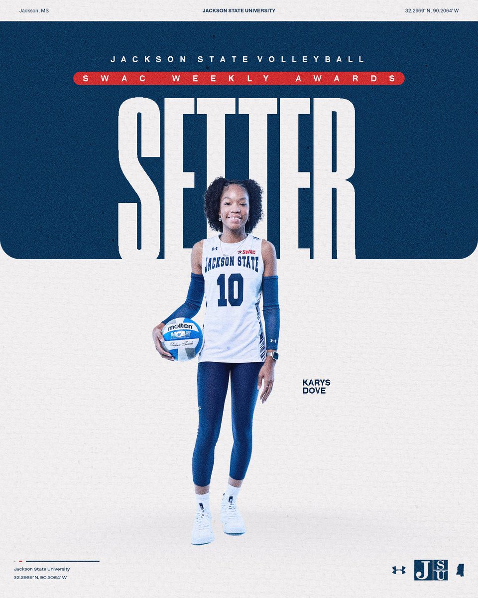 GoJSUTigersVB's tweet image. Karys Dove is @theswac Setter of the Week🏐

#THEEiLove | #GoJSUTigersVB🐅