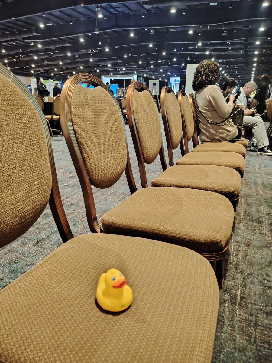 cypherlearning's tweet image. Duck, duck, goose? Nope! Duck, duck, PRIZE! 🦆✨

The CYPHER Learning flock has arrived at DevLearn, and we&apos;ve deployed branded rubber ducks all over the venue! If you spot one, bring it to Booth 362 for a fun prize, and keep an eye out for the Golden Duck!

#DevLearn2025 #LMS