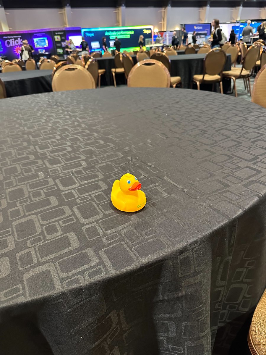 cypherlearning's tweet image. Duck, duck, goose? Nope! Duck, duck, PRIZE! 🦆✨

The CYPHER Learning flock has arrived at DevLearn, and we&apos;ve deployed branded rubber ducks all over the venue! If you spot one, bring it to Booth 362 for a fun prize, and keep an eye out for the Golden Duck!

#DevLearn2025 #LMS