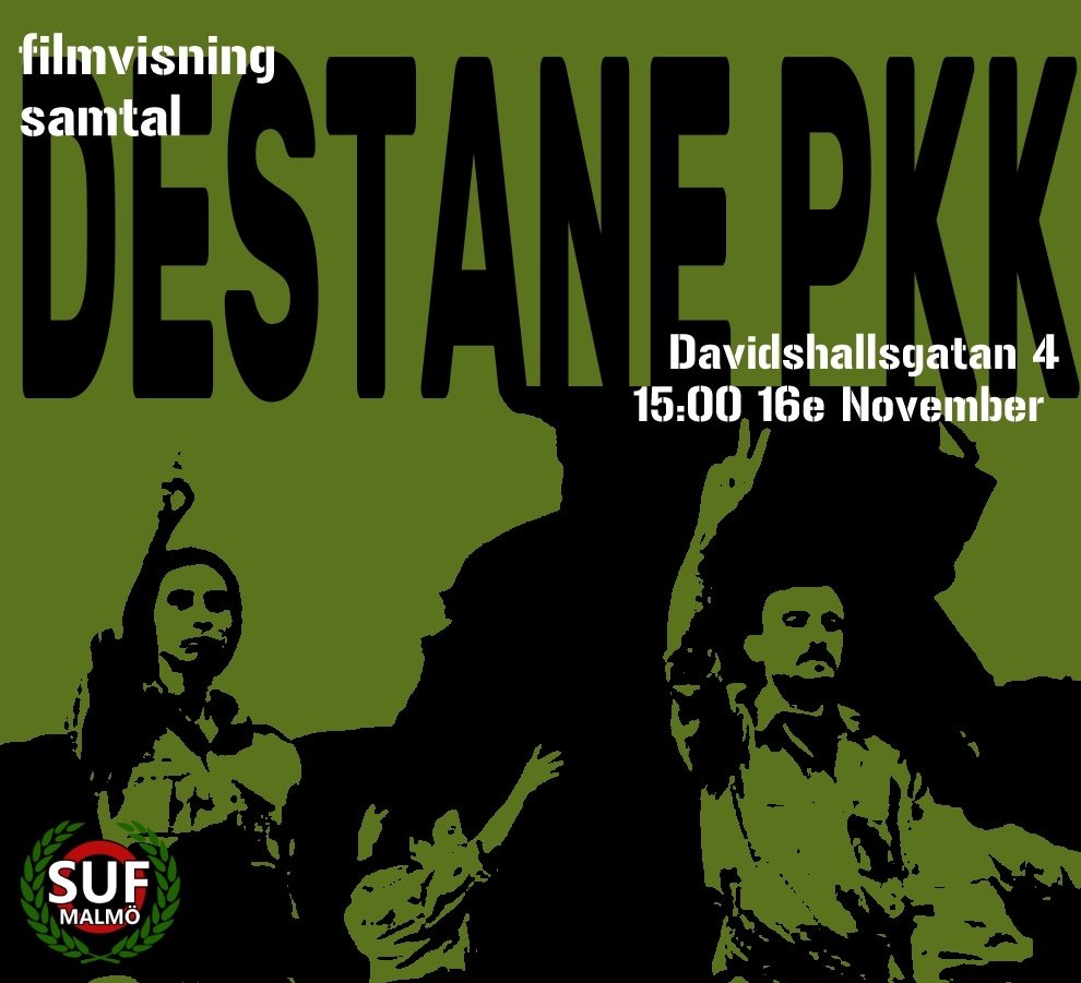 Filmvisning och samtal om Kurdistans historia nu på söndag kl. 15! 

Länge leve Kurdistan ❤️💛💚