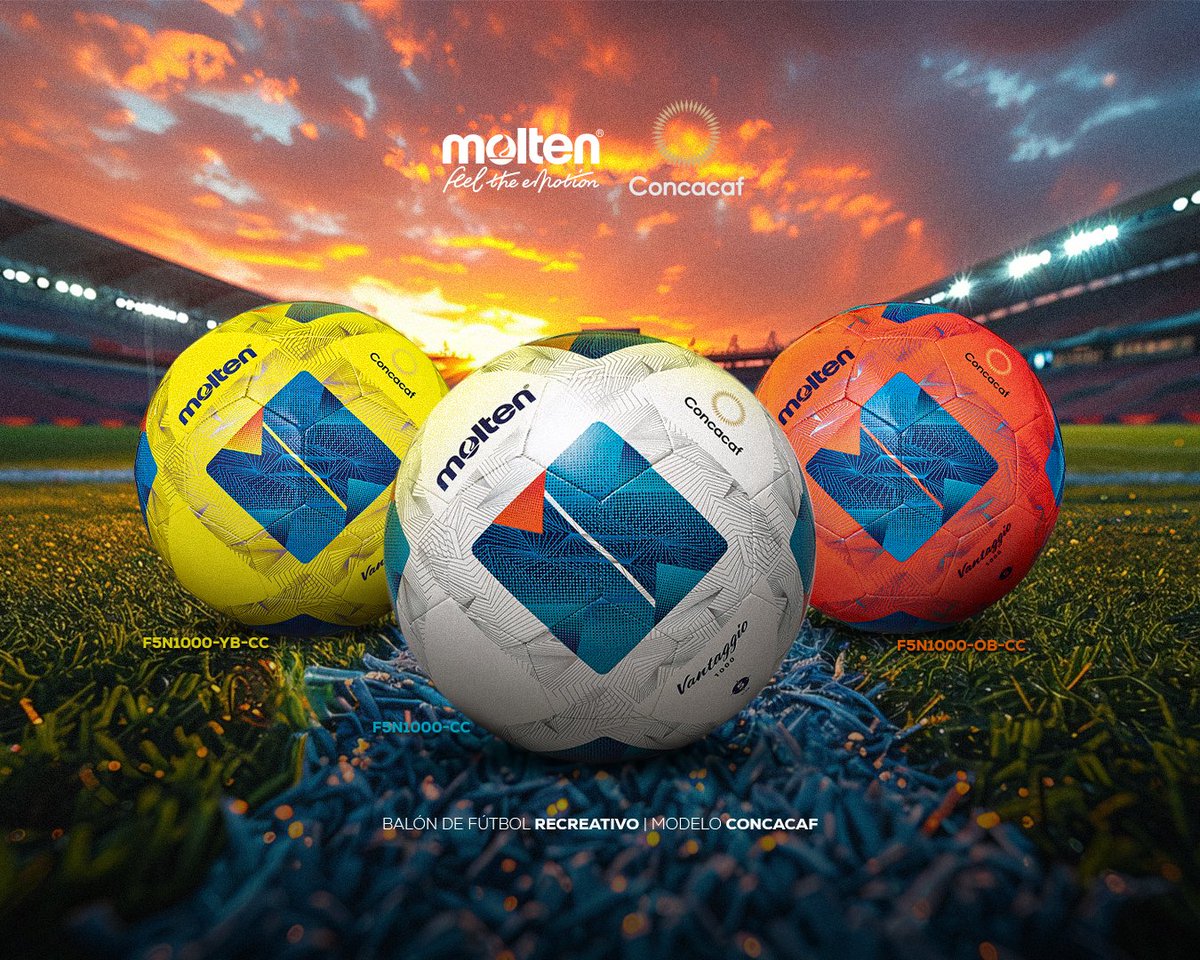 Balón Vantaggio 𝐅𝟓𝐍𝟏𝟎𝟎𝟎-𝐂𝐂 | Edición 𝐂𝐎𝐍𝐂𝐀𝐂𝐀𝐅. ☀️

Cocido a máquina con capa exterior TPU acolchada que brinda mayor suavidad en el impacto. 💥

Modelos disponibles en nuestro sitio web. 🛒

#Molten #FeelTheEmotion #CONCACAF #Recreativo