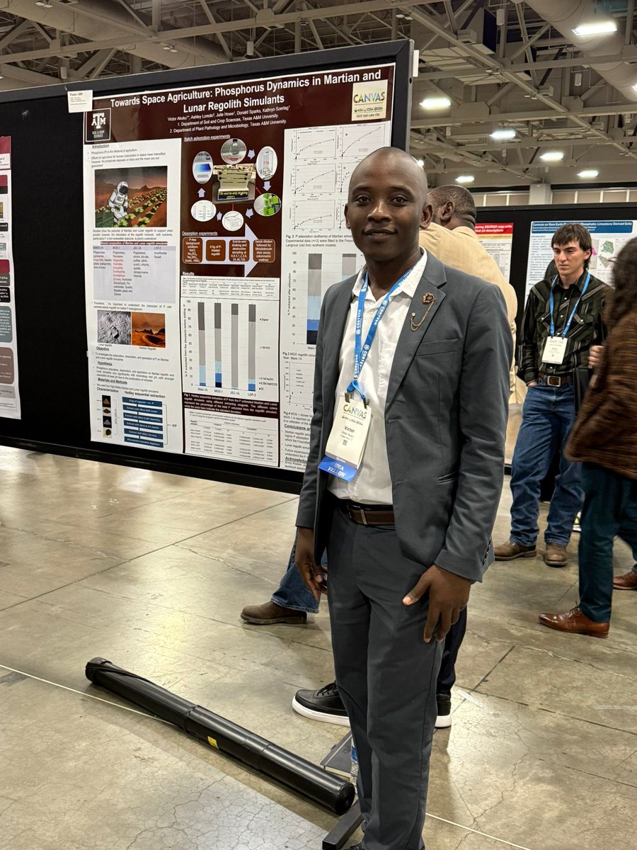 AkukuSakoni's tweet image. It was an incredible experience to present my poster on some of the work I have been doing for the last one year at #ASA #CSSA #SSSA Thanks to the incredible mentorship by my advisor Dr.Szerlag.