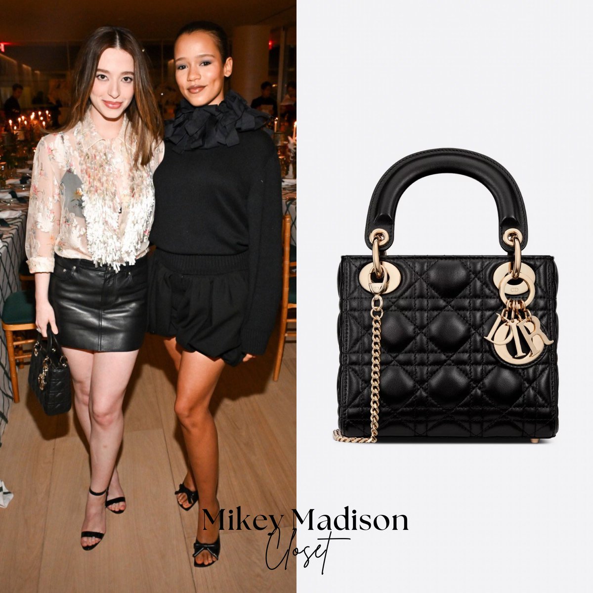 Mikey Madison at Dior’s VIP dinner || November 11th, 2025

Mikey Wore 
@dior Spring/Summer 2026 look 65
carried @dior - “Mini Lady Dior Bag” ($7,200)