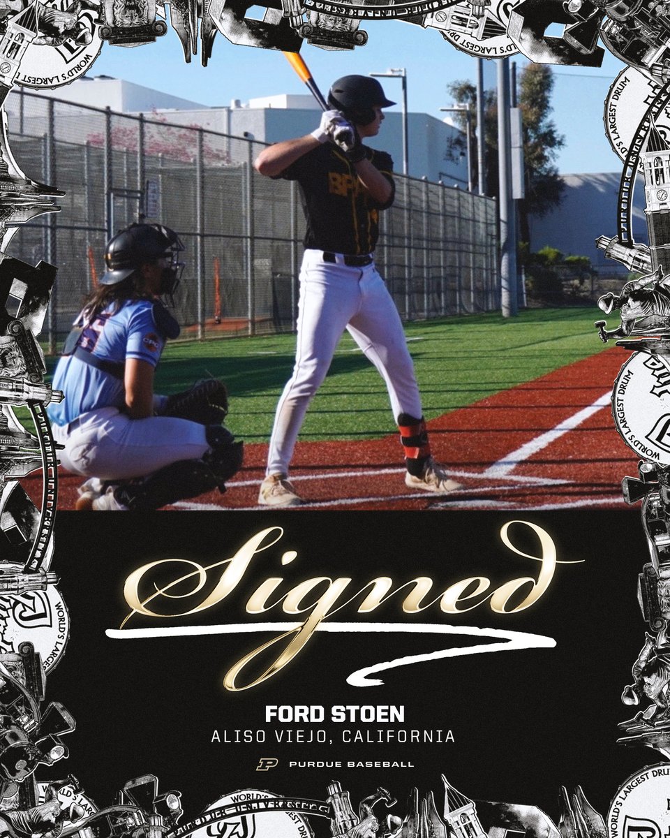 PurdueBaseball's tweet photo. Welcome Aboard @Ford_Stoen!! Excited to have the SoCal native join us at Alexander. #BoilerUp #FutureBoilermaker
๐ Ford Stoen
โพ๏ธ Infielder
๐ Aliso Viejo, California
๐ซ Ganesha HS
โฃ๏ธ BPA - Baseball Performance Academy https://t.co/1OrKribkMT