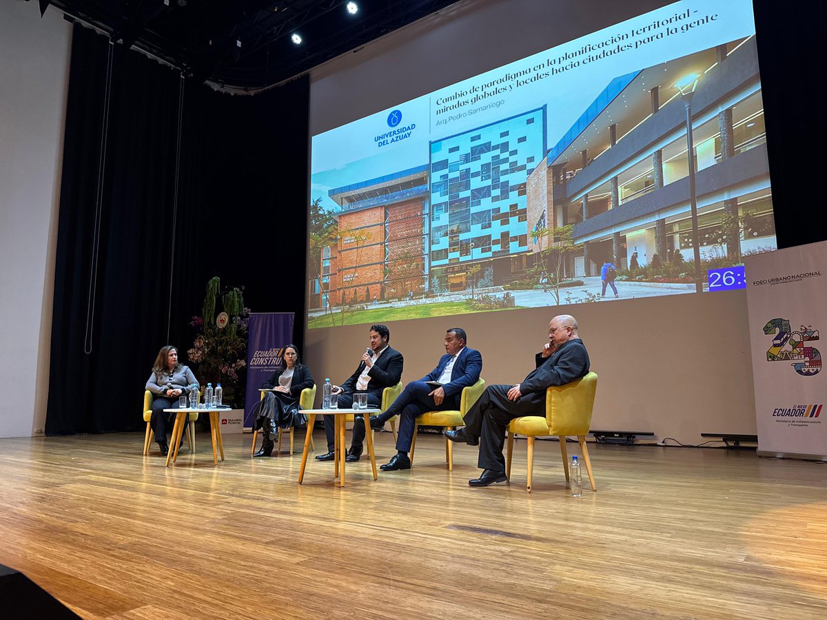 MIT_Ecuador's tweet photo. #FUN2025 | Panel: Cambio de paradigma en la planificación territorial - miradas globales y locales hacia ciudades para la gente
Principales ideas del panel:
✅ Recuperar las escalas intermedias: valorar el barrio, el vecindario y la vida cotidiana. https://t.co/4T7pSlCrny