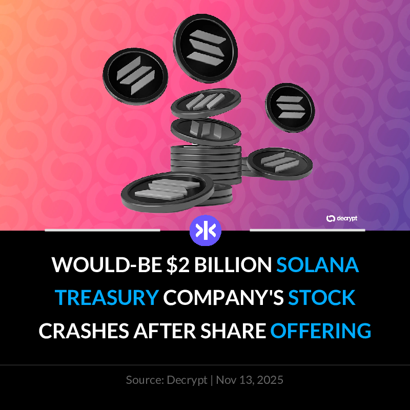 Fynx_Crypto's tweet image. 📰 VisionSys AI's stock crashes 77% after share offering amid Solana treasury plans. SOL fell to $153.

Download Fynx App: tinyurl.com/fynx-app-ps

 #Solana #StockOffering #Crypto #VisionsysAI