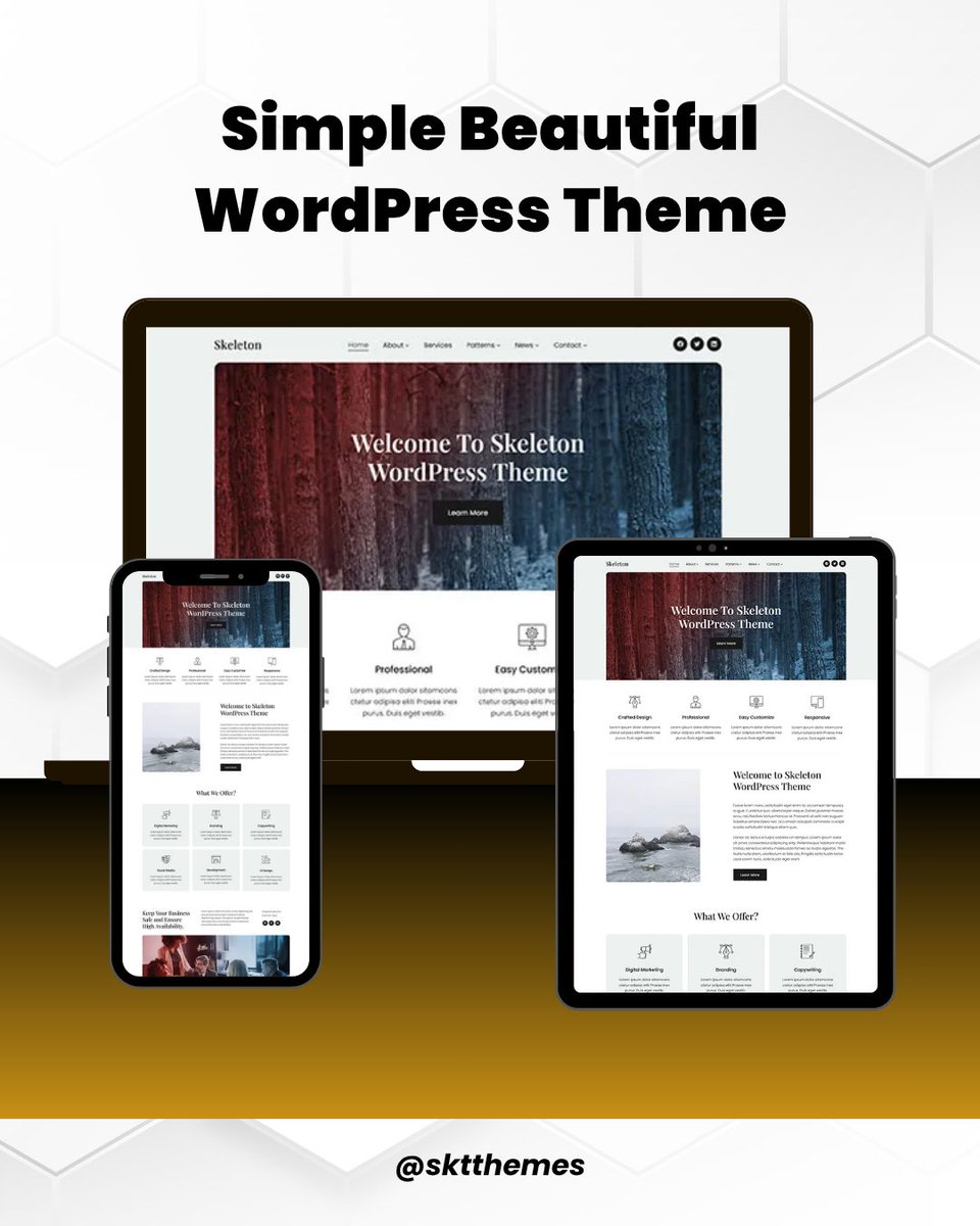 sktthemes's tweet image. Make your website look soft and neat with a simple beautiful WordPress theme. Clean design always feels fresh.
sktthemes.org/shop/simple-be…

#SimpleDesign #CleanWebsite #MinimalTheme #WordPress