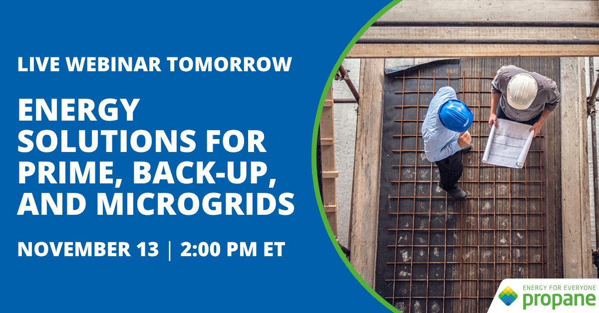 ArchRecord's tweet image. ⏰ Tomorrow, Nov 13 @ 2 PM EST — Energy Solutions for Prime, Back-Up &amp;amp; Microgrids with Bert Warner.

Earn 1 AIA LU/HSW + 0.1 ICC CEU.

Last chance to register ➜ brnw.ch/21wXqU4

#Microgrids #Propane #AIA