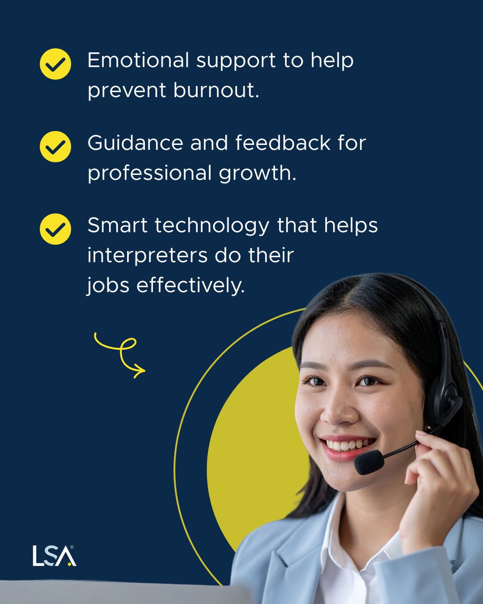LSAWeb's tweet image. Interpreters speak for others every day. But who’s speaking for them? The latest CCHI Global Workforce Survey found that too many interpreters are working without the mental health resources, training, or tools they need to stay at their best. 👉 okt.to/ShKJEQ