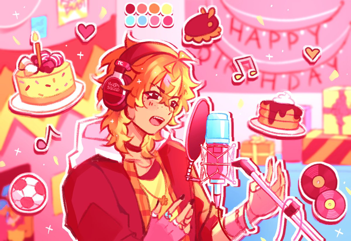 happy birthday akito Again!!! because i wanted to redraw his new bday card too :)
#東雲彰人誕生祭2025 #prsk_FA