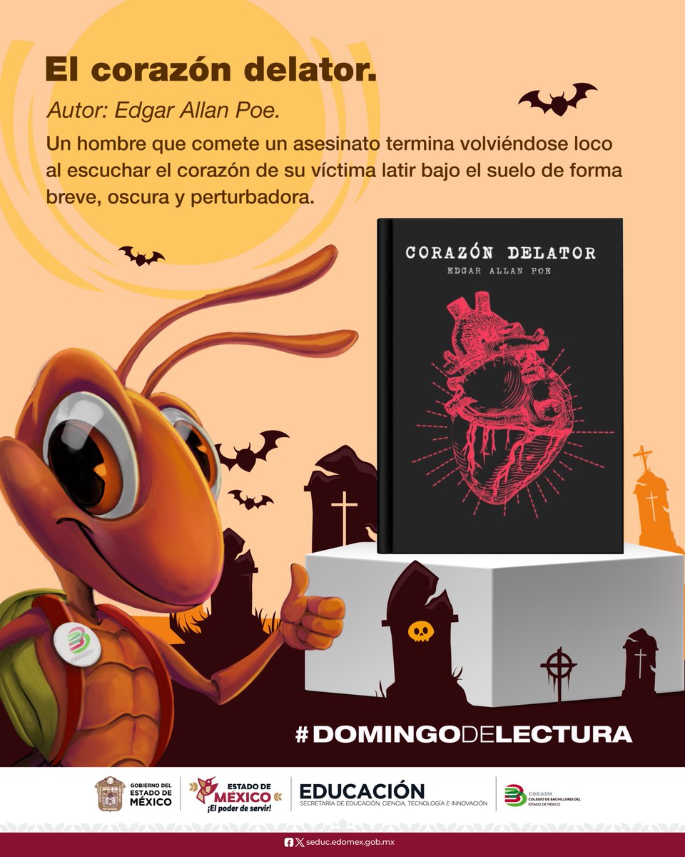 #DomingoDeLectura |Escucha… ¿lo oyes? 👂

Un latido. Una culpa. Un secreto que se niega a morir.
Hoy no necesitas monstruos ni fantasmas: solo a Poe y su mente retorcida para llevarte al borde de la locura.

¿Te atreves a entrar en la mente de un asesino?📚