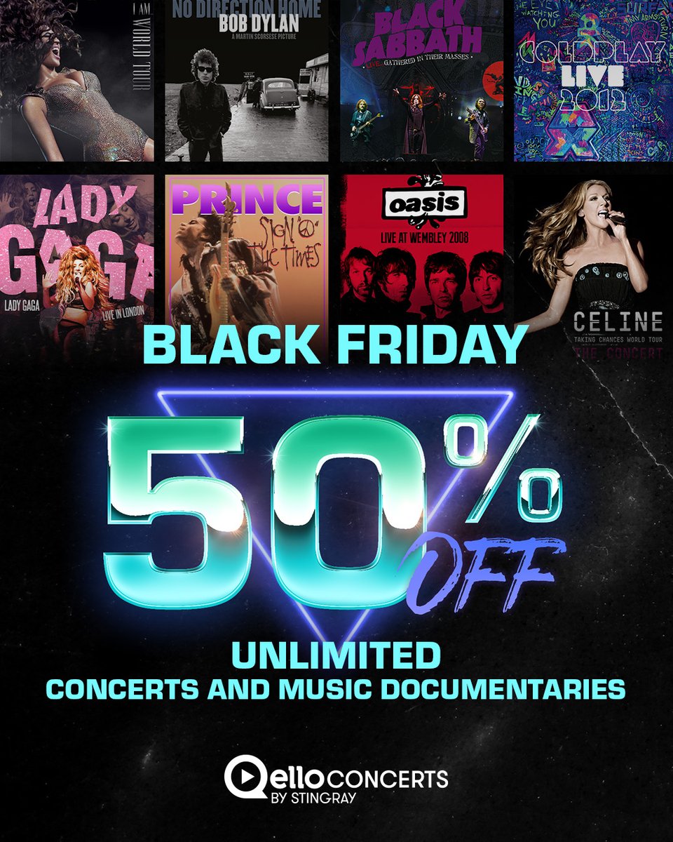 The most far-out deal of the year is here. For a limited time, get 50% off  yearly and 2-year plans and access top concerts and music documentaries for as low as $44.99/year. Don't miss out on this amazing deal! 

➡️sting.ly/3Wagpo6