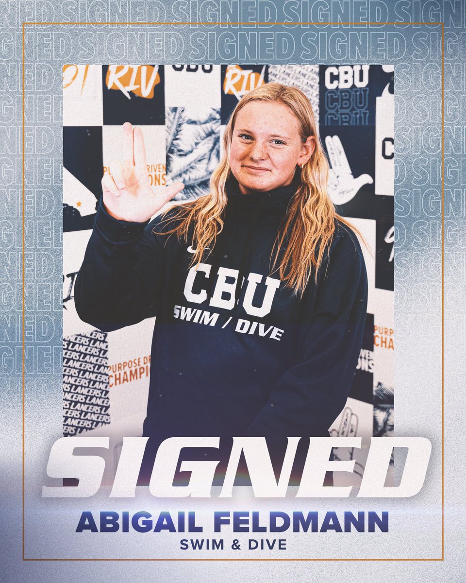 𝗦𝗜𝗚𝗡𝗘𝗗 🖊️ 

ℹ️ Abby Feldmann
📌 Littleton, CO
🏊‍♀️ Fly/Free
🏫 Highlands Ranch Aquatics 

#LanceUp⚔️