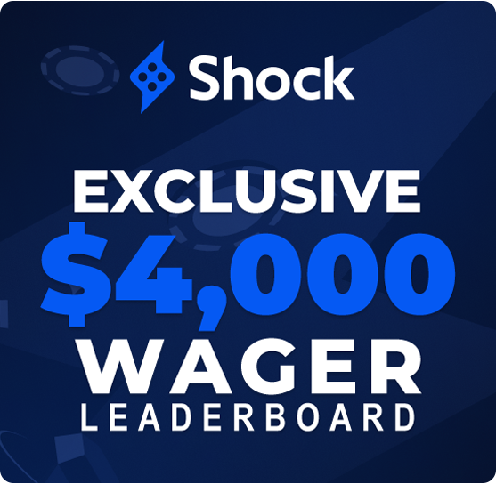 We're excited to launch our first $4,000 Monthly Leaderboard on <a href="/ShockCasino/">Shock</a>! 🔥 

💻 Track your progress and view the leaderboard here: VGORefs.tv/leaderboard 🎁 

$25 Giveaway – Like, follow, and retweet to enter! Don’t forget to drop your Shock username in the comments!