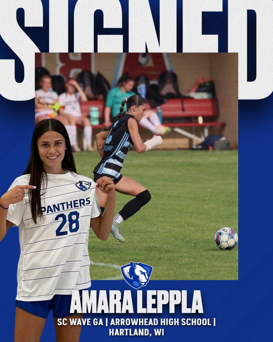 EIUsoccer's tweet image. 𝓦𝓮𝓵𝓬𝓸𝓶𝓮 𝓽𝓸 𝓒𝓱𝓪𝓻𝓵𝓮𝓼𝓽𝓸𝓷! 

Amara is officially a Panther 💙🐾