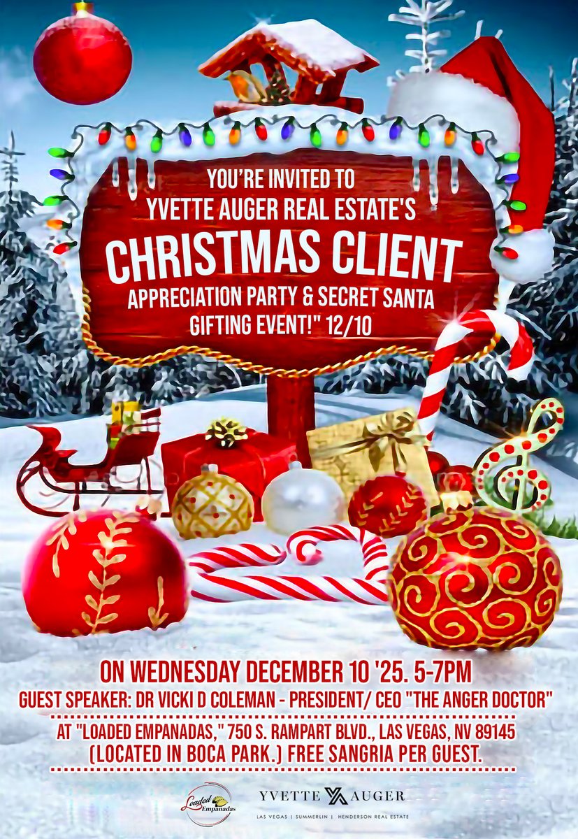 Join the <a href="/AFCvet_/">Armed Forces Chamber</a> at <a href="/yvette_auger/">Yvette Auger</a> #Christmas Appreciation #Party &amp; #SecretSanta Gifting Event.