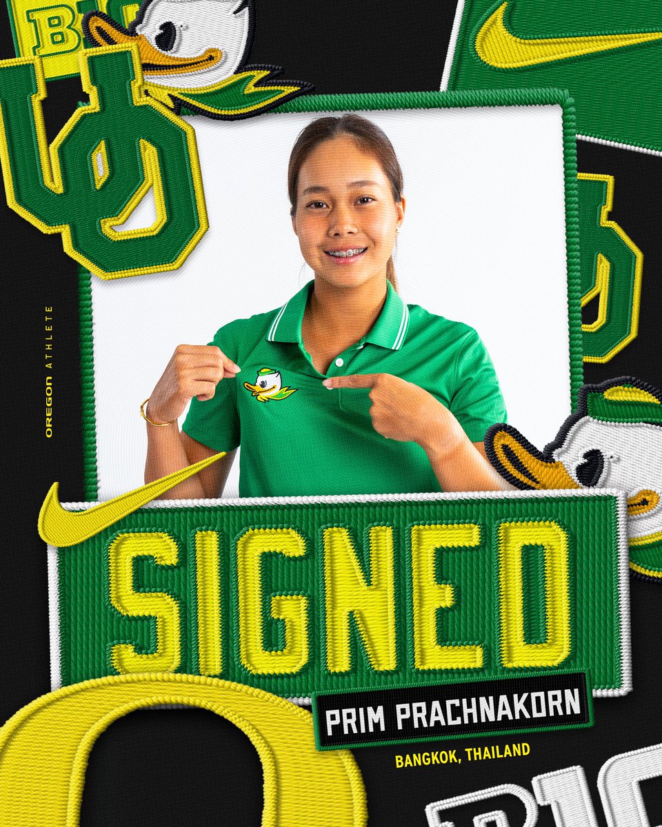 Welcome to Oregon, Prim Prachnakorn!

A member of the Thailand National Team, Prim is currently the No. 51 ranked amateur golfer in the world 🦆 

#GoDucks