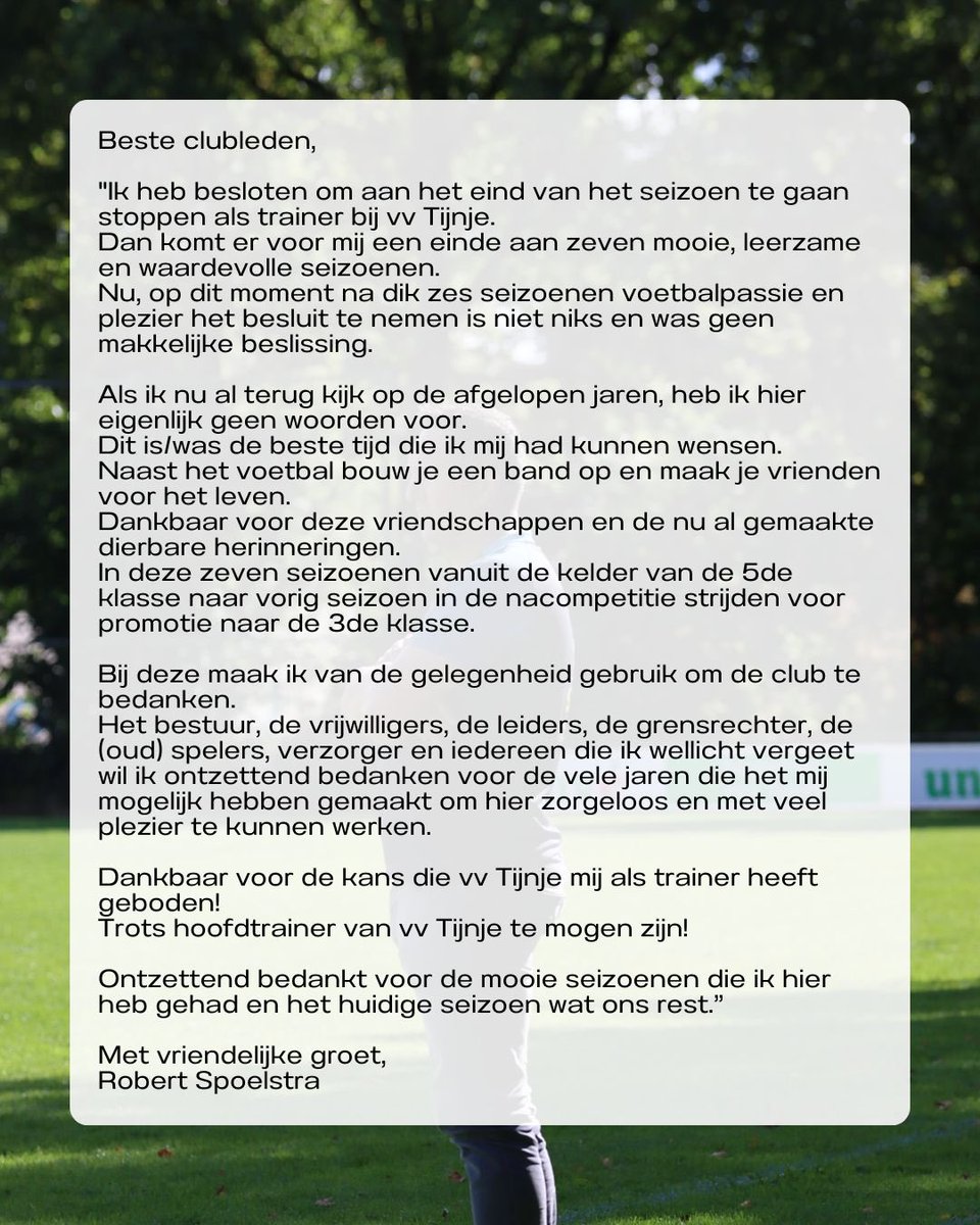 Mooie seizoen beleefd!
Nu nog een aantal maanden vol gas 💪🏼
⚽️💚🤍🥹