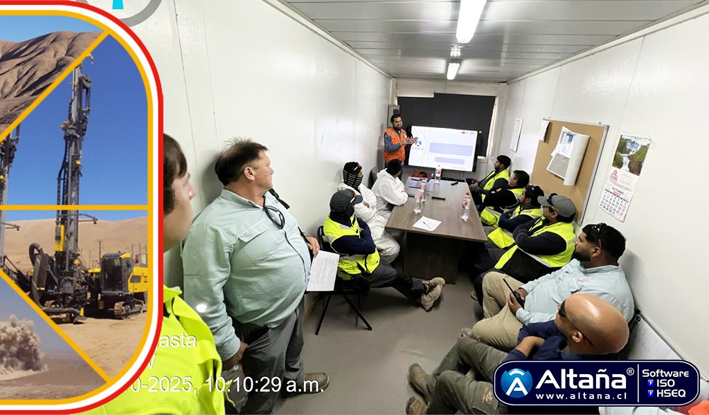 [28/Oct./2025] Para empresa de perforación y tronadura Domeyko, y como parte de la implementación de ISO 9001/14001/45001, charla “Introducción a las Normas ISO”.  Relator: Claudio Cortés Polanco.