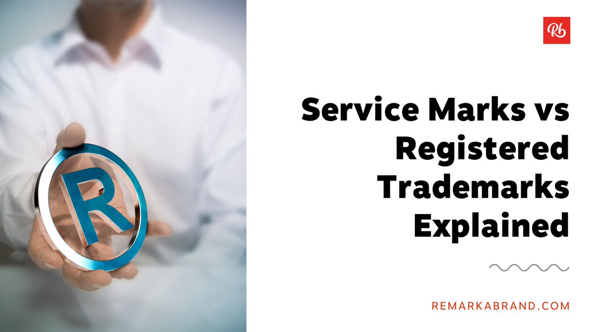 remarkabrand's tweet image. Service mark (℠): protection implemented today. Registered trademark (®): federal protection after USPTO approval (12-18 months). Smart firms start with service mark, file for registration, then switch symbols.

resoundcreative.com/trademarks-101 

#ServiceMarks #TrademarkProtection