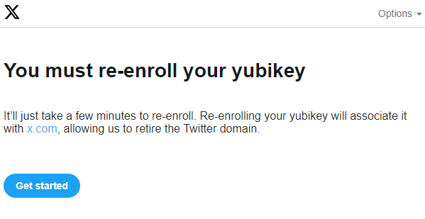 Please address the "You must re-enroll your yubikey" issue that locked a lot of us out of our accounts and even when we add the keys, we get the same page over and over again.

<a href="/X/">X</a> <a href="/Support/">Support</a> <a href="/elonmusk/">Elon Musk</a>