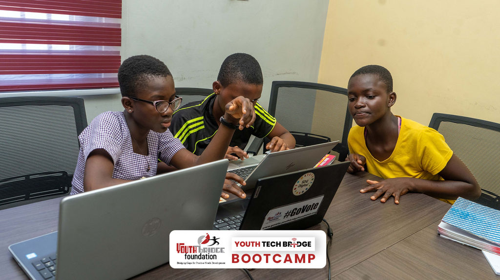 Our bootcamp’s collaborative projects build technical skills and the teamwork, communication and leadership we want. Women remain under-represented in STEM and cybersecurity. Training that emphasises peer learning helps close that gap. 
#YouthTechBridge #GirlsInSTEM #SDG4 #SDG5