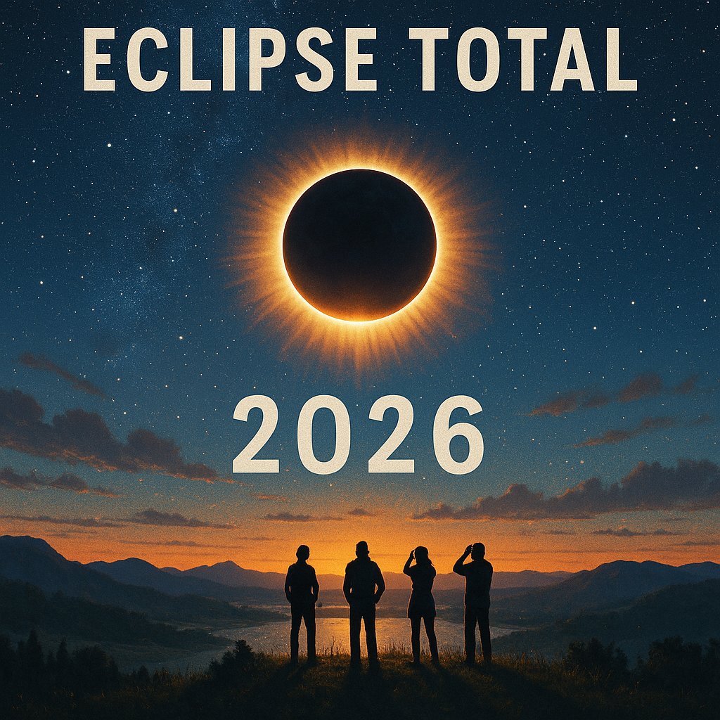 see4tech's tweet image. ¡Prepárense! 🌒 España se convierte en el epicentro del eclipse solar total el 12 de agosto de 2026. 👀 Con planes logísticos y de seguridad en marcha, ¡la península se prepara para brillar! 🔭✨ #EclipseSolar #España2026 #Ciencia Es un fenómeno que no te querrás perder.
