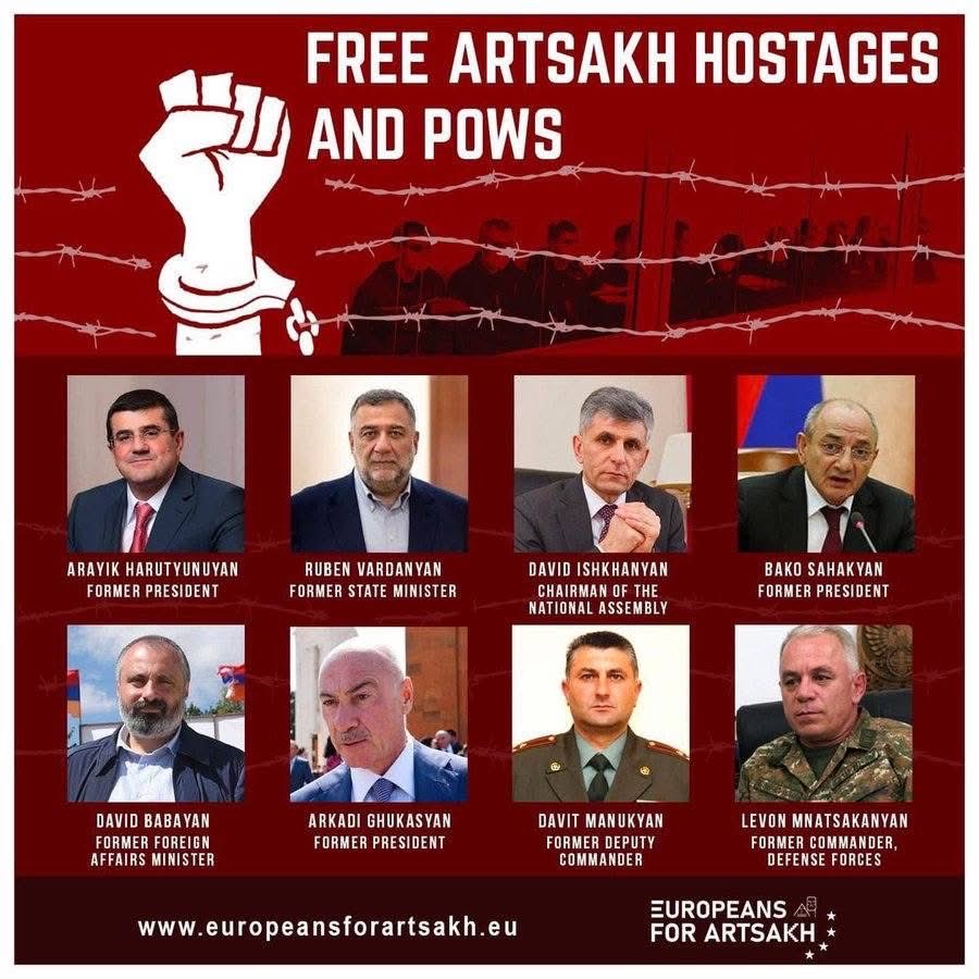 DanielleKhatch1's tweet photo. Ne les oublions pas. Pris en otage parce qu’Armeniens, dans les geôles d’Aliev , le dictateur de l’Azerbaïdjan apprécié par les politiques occidentaux. https://t.co/EAB6kacxY4