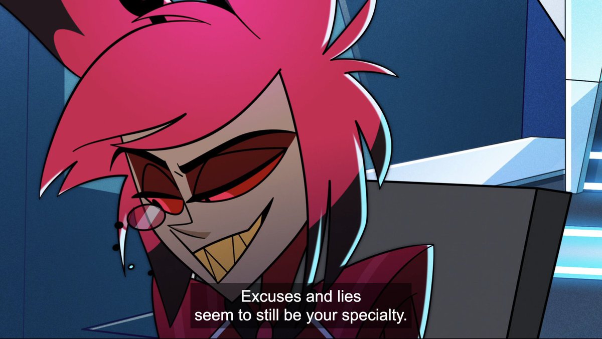 My dudes, Alastor is still the one who matters most to Vox. After all this time he is still trying to impress him.

And no one else really matters. He wants Alastor to acknowledge him so much that it is hard to watch.