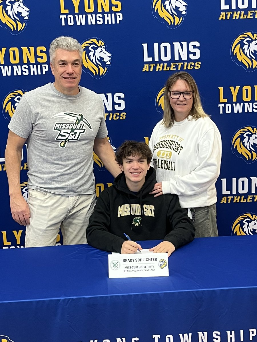 🏐Big News!  Brady Schlichter is officially going next level with Missouri S&amp;T⛏️!  The grind never stops—Here’s to the next chapter! <a href="/LTHS_Athletics/">LT Athletics</a> <a href="/LTHS_D204/">Lyons Township High School District 204</a>