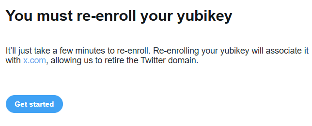 lfg_land's tweet photo. @support @X @elonmusk please fix the Yubikey 2FA as its an endless loop to login from accounts with that security posture. https://t.co/j9ioffmnoY