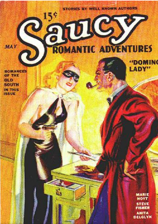 I think we should use the term Saucy more often. Also man do I miss the domino mask. The least helpful disguise ever but everyone pretends. Better than Clark Kent's glasses.