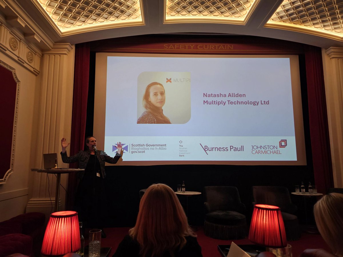 multiply_tech's tweet image. Our CEO, Natasha Allden Pitching at the AccelerateHER showcase in Edinburgh this evening. A celebration of female founders and investors in a burgeoning Scottish ecosystem. 
#femalefounders #investment  #pitching

linkedin.com/posts/multiply…