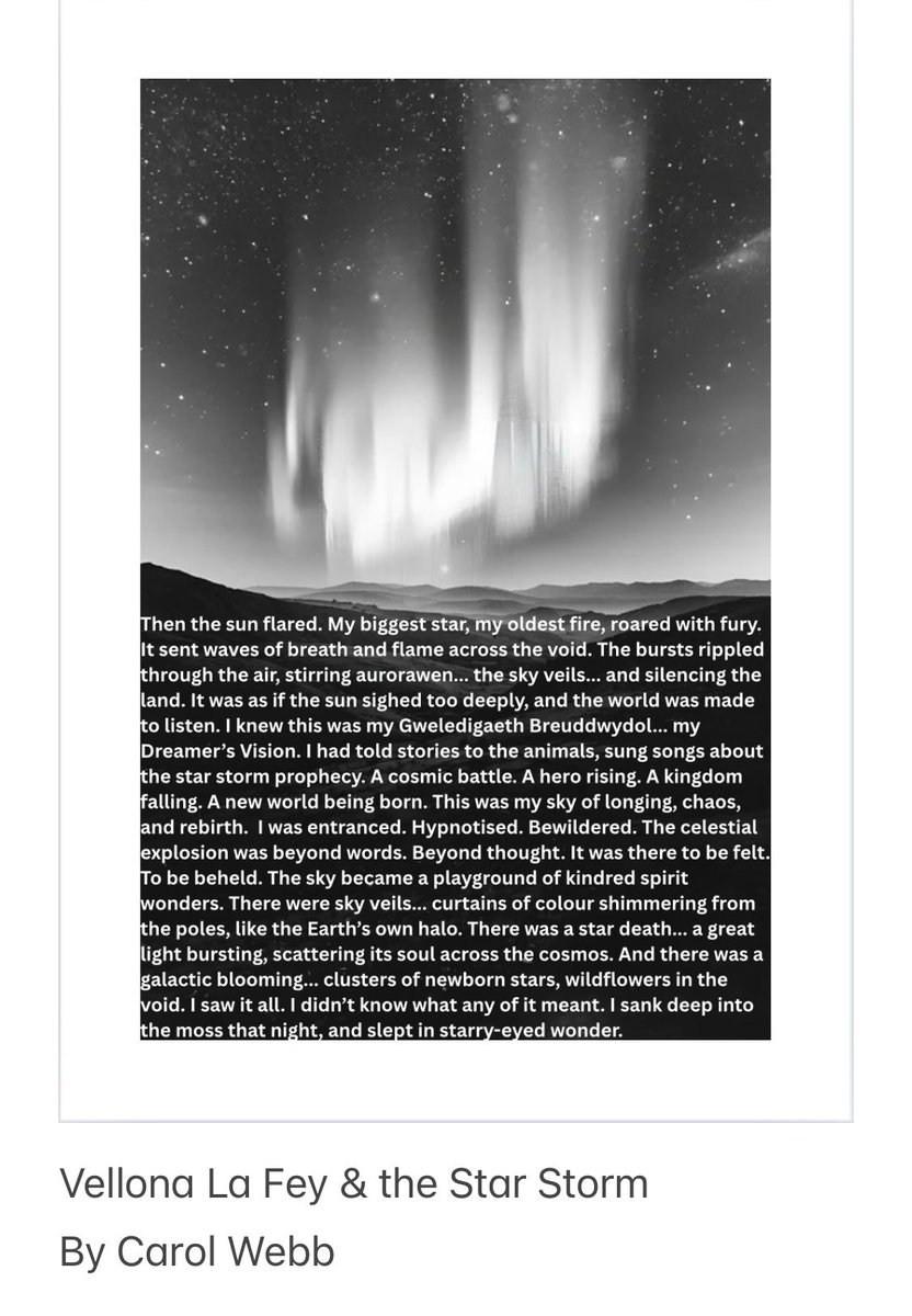 Vellona La Fey &amp; the Star Storm. 

By Carol Webb. 

Available via link in bio.