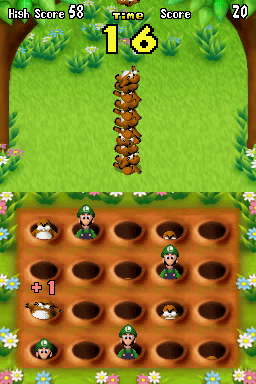 diffidentDennis's tweet image. fun fact about me, my first introduction to Luigi was through this DS minigame my mom was teaching me as a kid, she said &quot;whack the moles, not Luigi&quot;
so for a good few days i thought Luigi was just some man who lived underground
