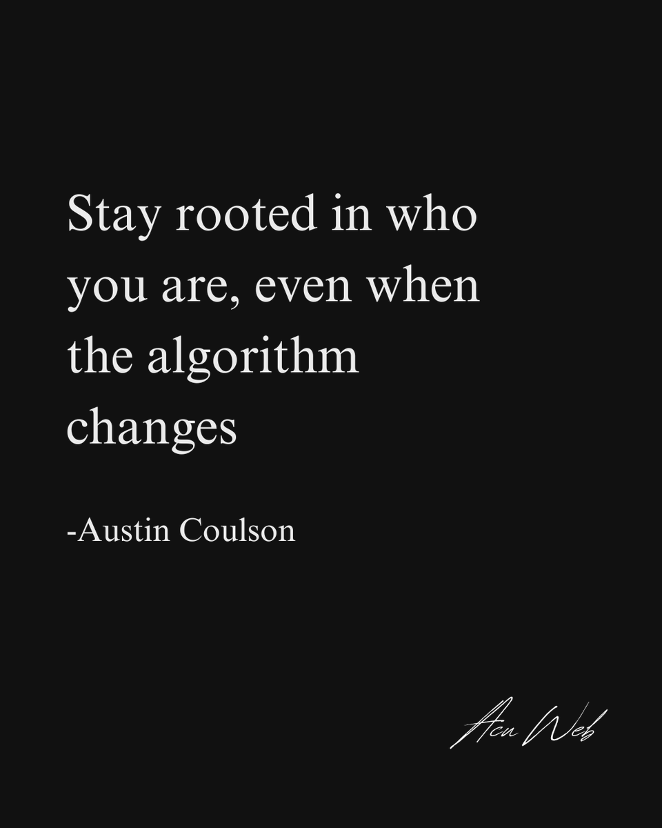 ACUWebServices's tweet image. Trends come and go, algorithms shift, but your authenticity will always connect. Stay true to your values — that’s what builds lasting success.

Visit acuwebservices.com – link in bio

#acuweb #digitalmarketing#brandauthenticity #businesswisdom
