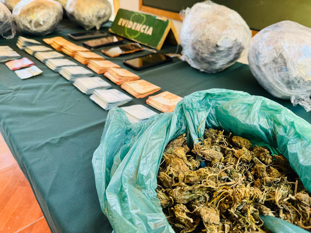 CarabCoquimbo's tweet image. Un operativo encabezado por nuestros carabineros #OS7 #Limarí en #LosVilos concluyó con tres detenidos y el decomiso de más de 13 kilos de marihuana elaborada, interceptando el momento preciso en que se realizaba el traslado de la droga. 
Además se decomisaron más de $5 millones.