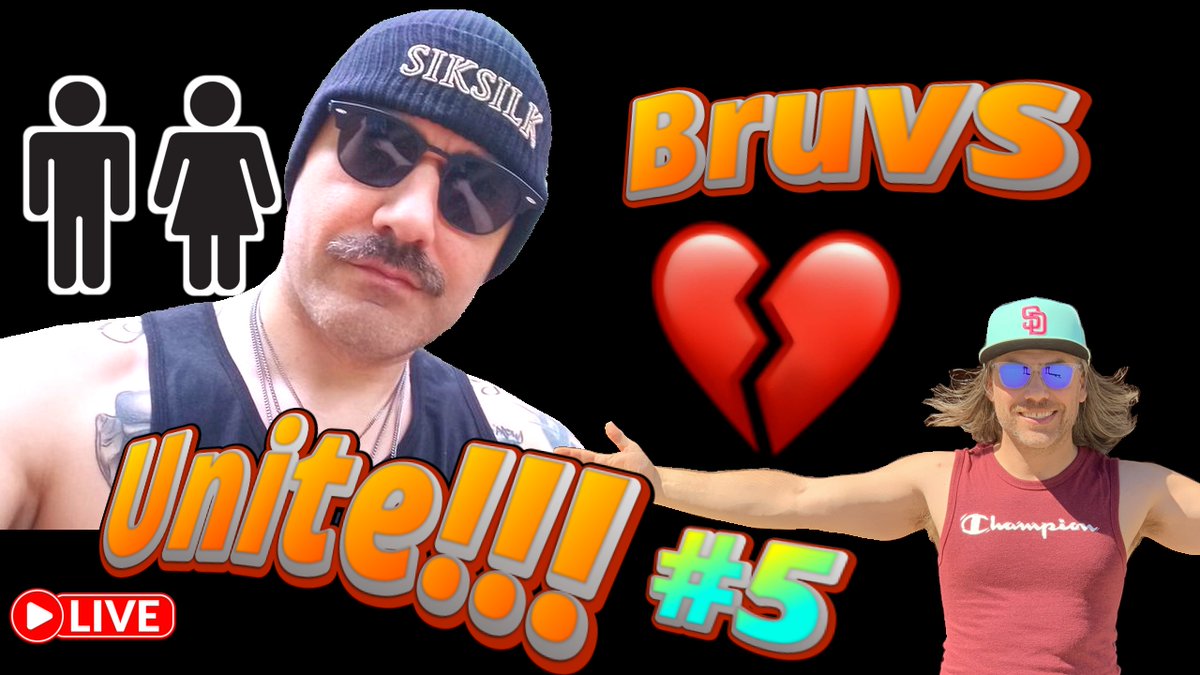 Bruvs Unite 5 youtube.com/live/bdSLeJI-G… via <a href="/YouTube/">YouTube</a> 

LFGGG!!! we getting to the bottom of this men women thing! well you know how i like bottoms! BE HERE!!!!!
4p pst, 7p est