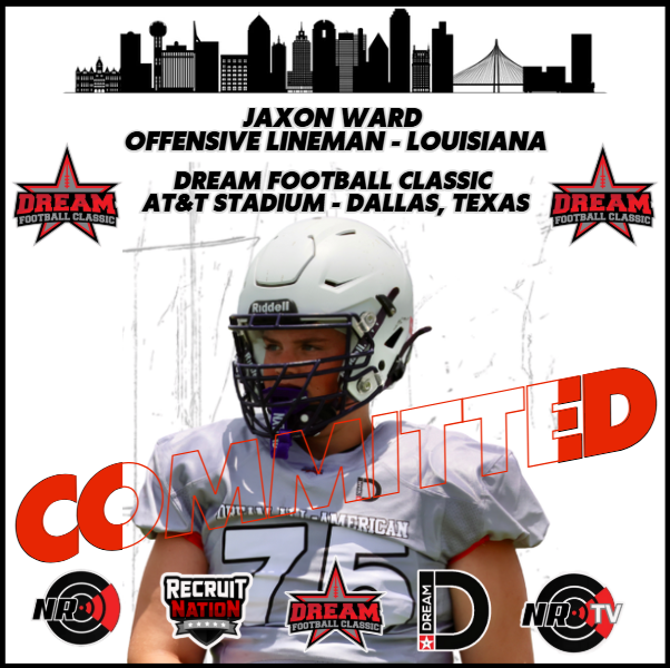 dreamallamerica's tweet photo. Dream Football Classic Offensive Lineman Jaxon Ward

FOR IMMEDIATE RELEASE

Lena, Louisiana – Jaxon Ward, an offensive lineman from Alexandria Senior High School, has been officially selected and committed to play in the Dream Football Classic. Ward brings size, strength, and aggression to the offensive front, consistently paving the way for his team’s ground game.

Click here to read more: https://t.co/fIYEgMerU2

Click here to register for the game:  https://t.co/OFABWxh5ba

Click here to register for a Recruit Nation College Prospect Showcase:  https://t.co/7IOZZ7fNDw

@jaxward1208